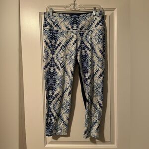Victoria's Secret workout Black and Blue tie dye Leggings